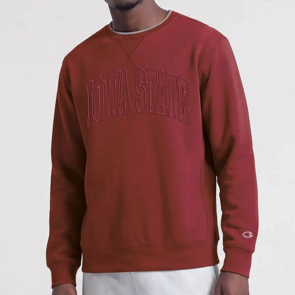 NCAA Iowa State Cyclones Champion Two Layered Crew Neck Sweatshirt - L